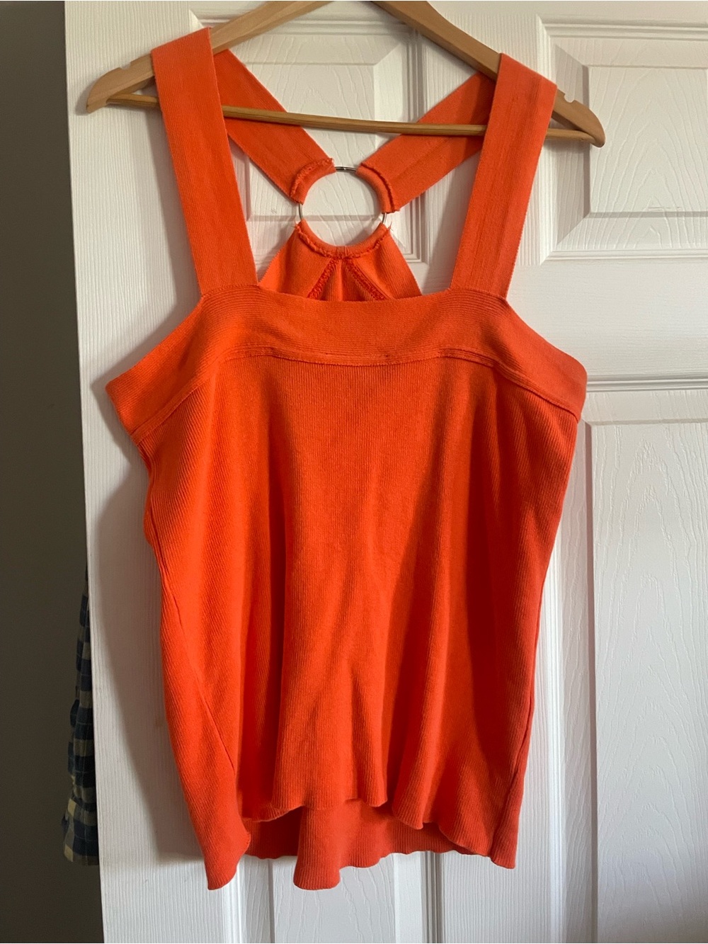 Ashley Stewart Bright Orange Ring-Back Tank